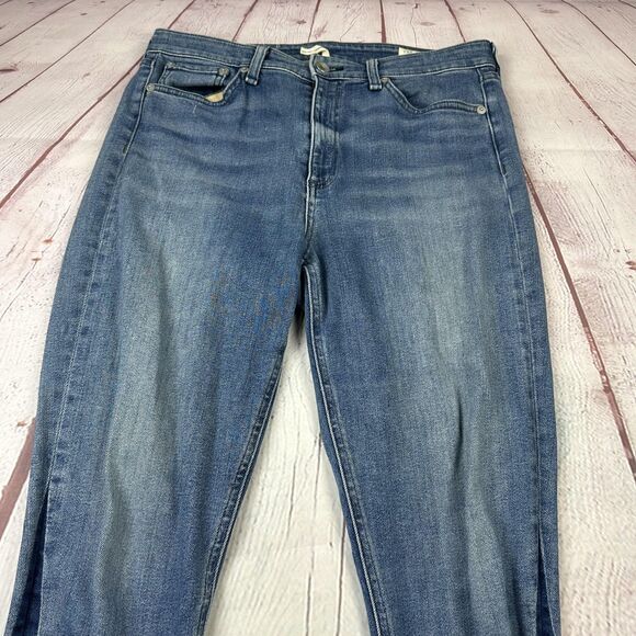 rag & bone Jeans Womens 29 Blue Nina High-Rise Ankle Skinny Frayed Hem Stretch - Picture 4 of 16
